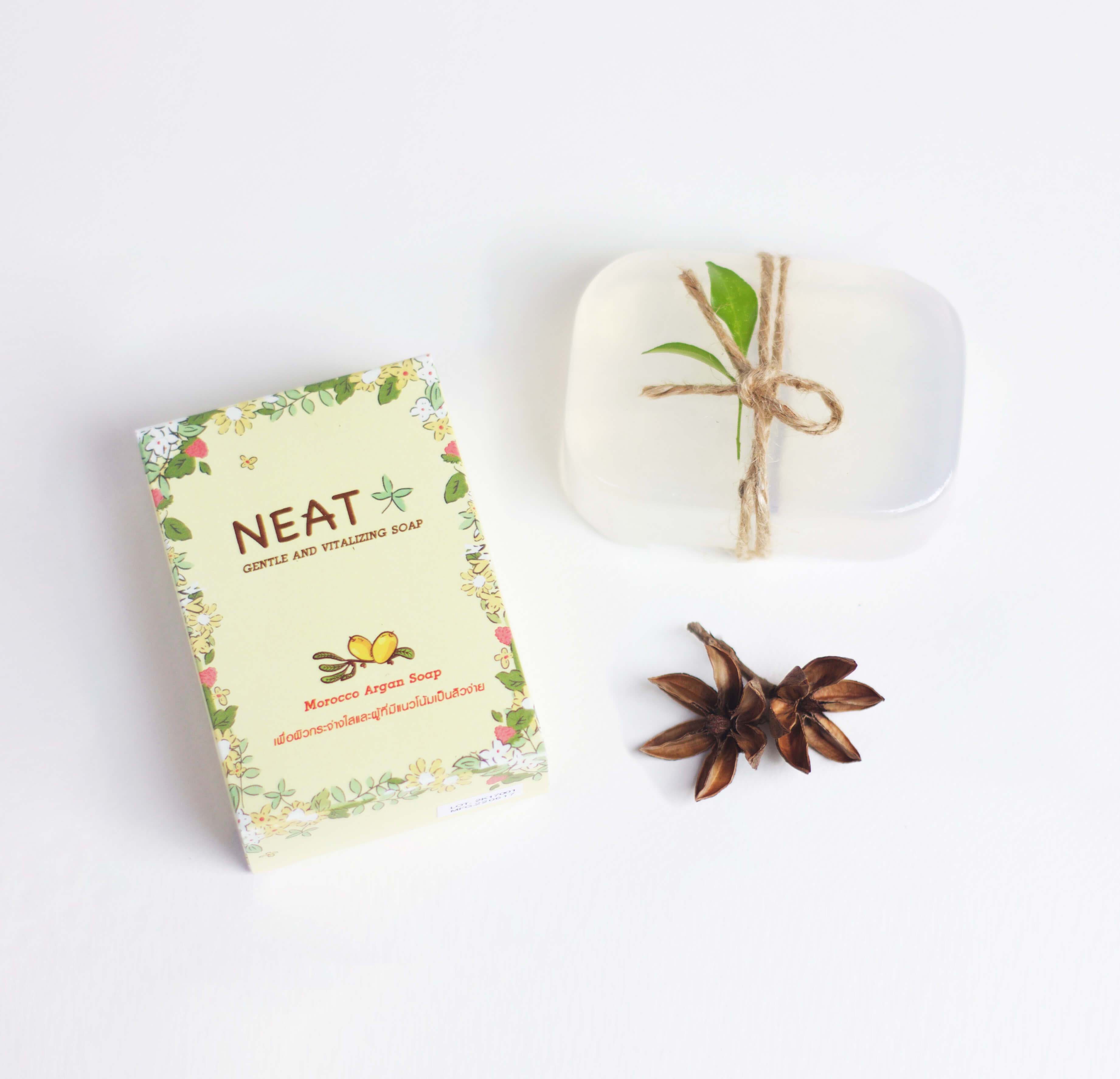 NEAT, Gentle and Vitalizing Soap 100 g. , สบู่,อาร์แกนออย,โมร็อคโค,argan oil