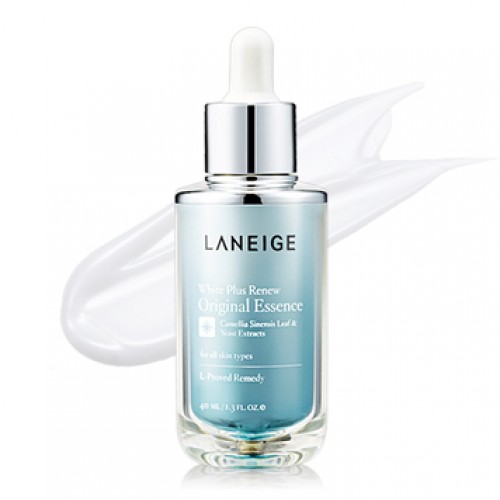 Laneige White Plus Renew Original Essence EX 40 ml.  ขายดีอันดับ 1 เอสเซนส์บำรุงผิวขาวกระจ่างใส ช่วยลดการสร้างเม็ดสีผิวและความเข้มข้นของเม็ดสีผิว ผิวจึงดูกระจ่างใส ปราศจากรอยหมองคล้ำ